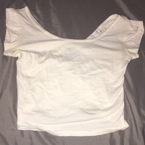 White crop top
